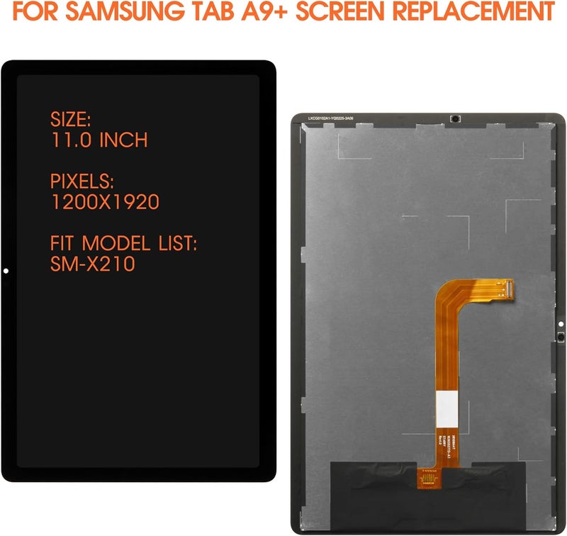 AGCUT for Samsung Galaxy Tab A9+ Screen Replacement Tab A9 Plus LCD Display for Samsung Tab A9+ SM-X210 SM-X215 SM-X216B LCD Digitizer Touch Assembly Repair Part with Tools - Image 2